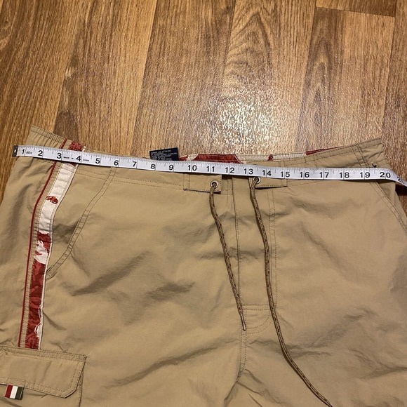 Vintage Tommy Hilfiger‎ Shorts Swim Trucks Men XL Tan Drawstring - Picture 5 of 6